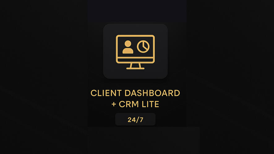 Client Dashboard &amp; CRM Lite